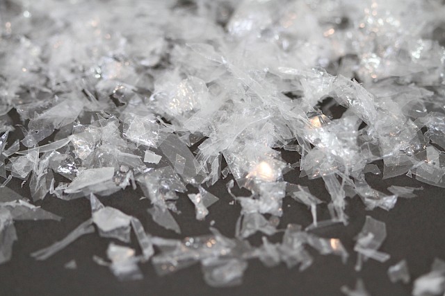 Used recycled plastics