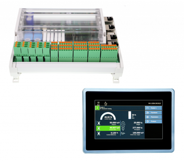 smart control systems with modern software and flexible interfaces either directly on the feeding scale or in a control cabinet